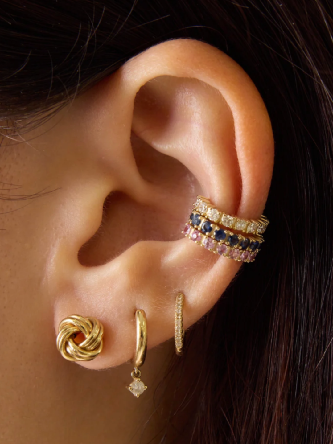 Gemstone Ear Cuffs